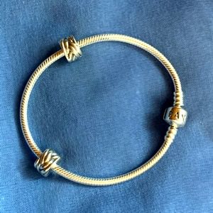 Pandora bracelet with 2 spacers